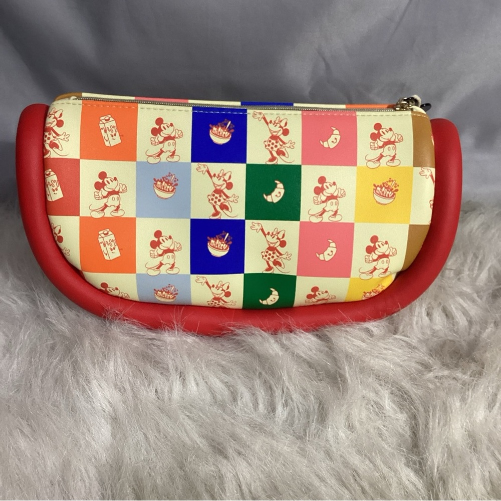 SPECTRUM x Disney Mickey Mouse Breakfast Buddies Makeup Cosmetic Bag Limt Ed - Picture 6 of 11